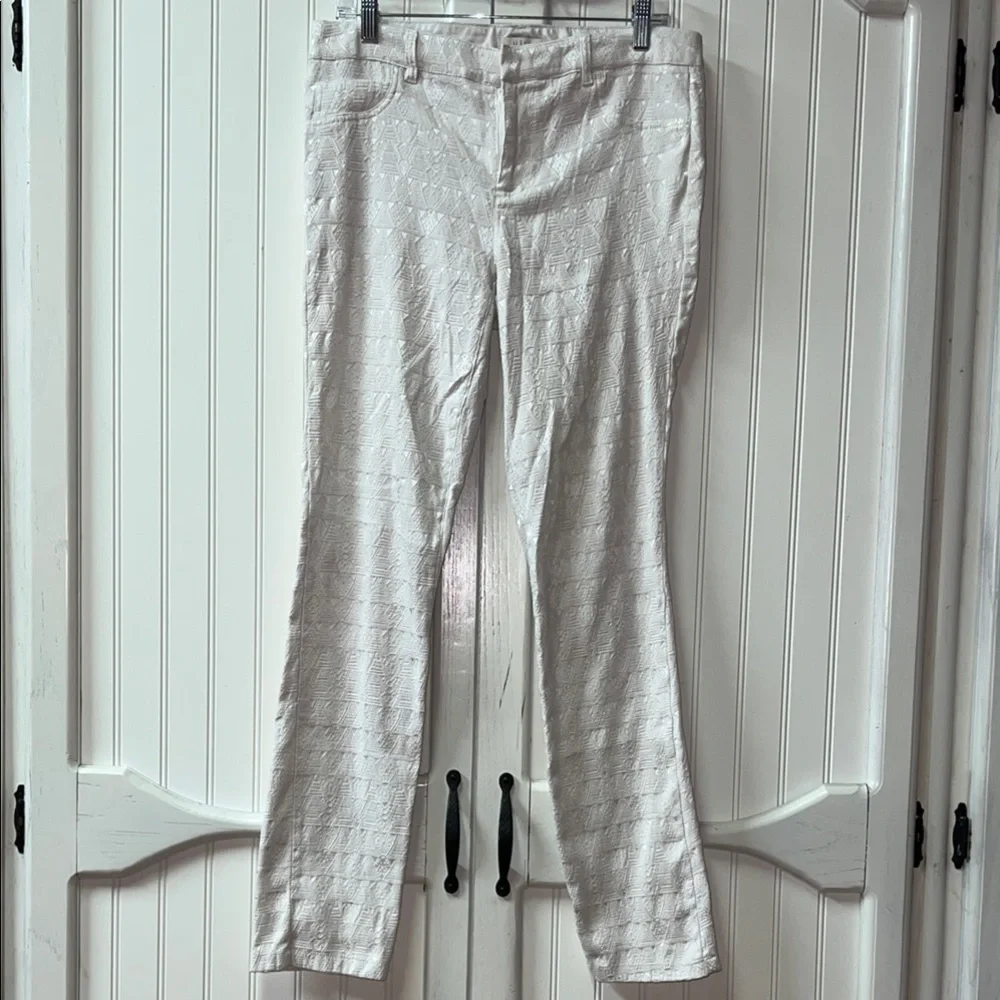 Halo Cream Textured Pants 32